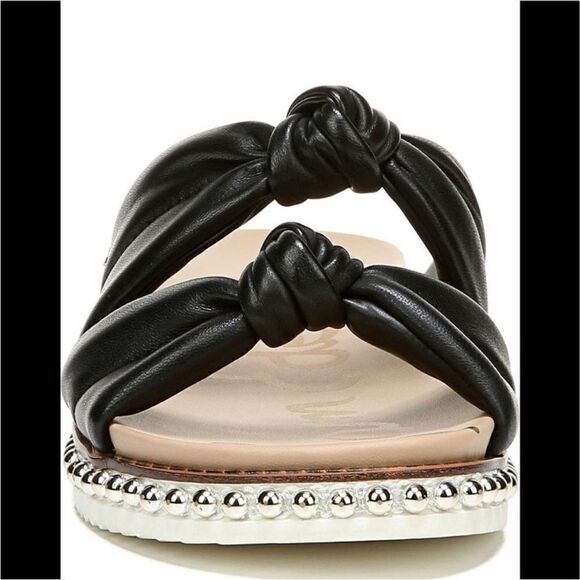 - Sam Edelman alyce knotted strap studded slide Leather sandal size 5 NWT - Picture 11 of 12